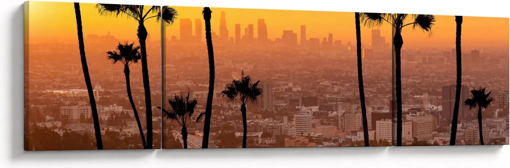 Obraz - Panorama Los Angeles (170x50 cm)