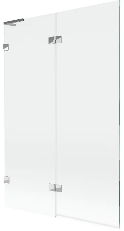 Mexen Lunar L parawan nawannowy 2-skrzydłowy lewy 120 x 150 cm, transparent, chrom - 897L-120-100-01-00-L