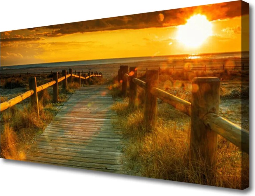 Fotoobraz na płótnie Sylwetka Miasta o Zmierzchu