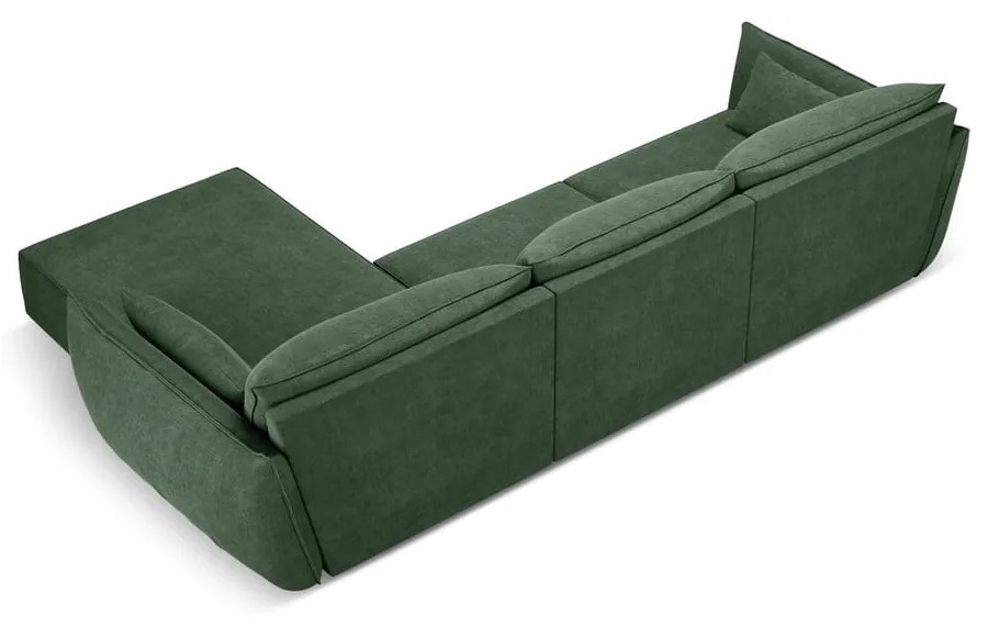 Ciemnozielony narożnik (prawostronny) Vanda – Mazzini Sofas