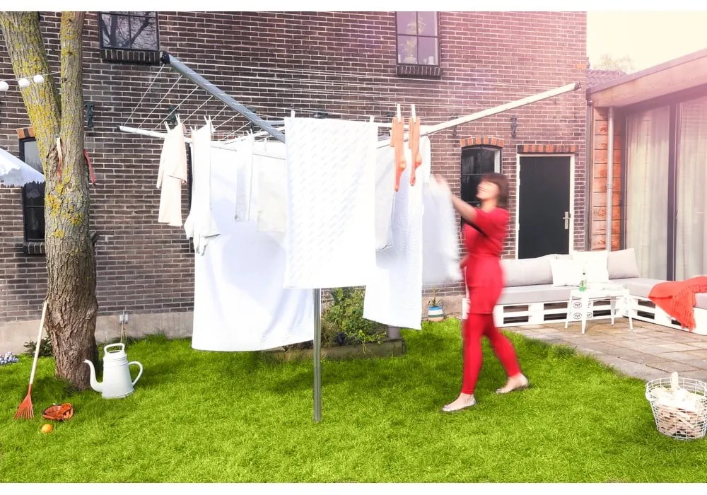 Ogrodowa suszarka na pranie w kolorze srebra 40 m Topspinner – Brabantia