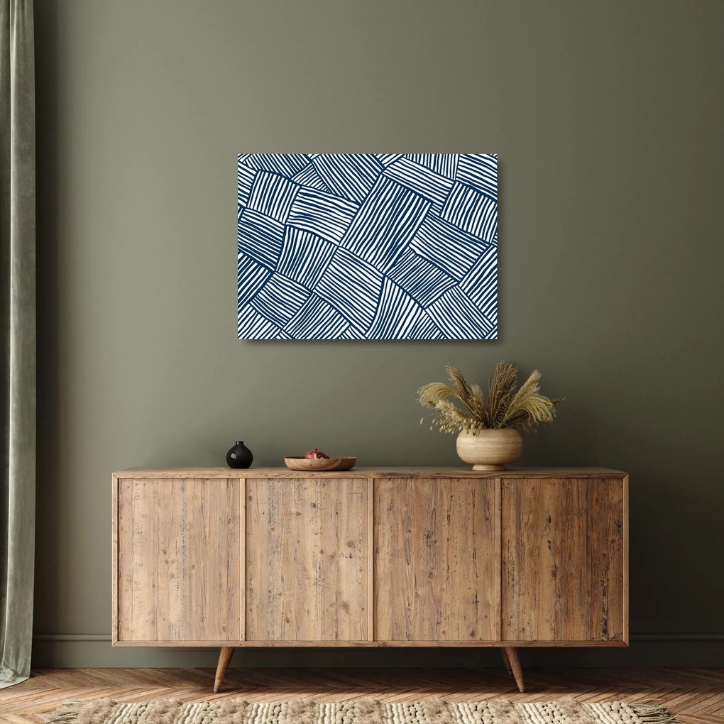 Obraz na szkle - linia 3D (70x50 cm)