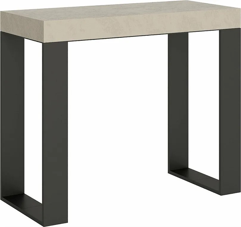 Rozkładany stół konsolowy 90x40/196 cm Tecno Small Premium kaszmir