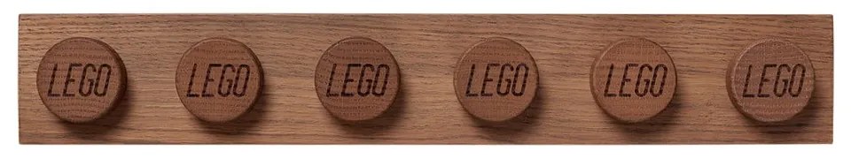 Dziecięca półka z drewna dębowego bejcowanego na ciemno LEGO® Wood