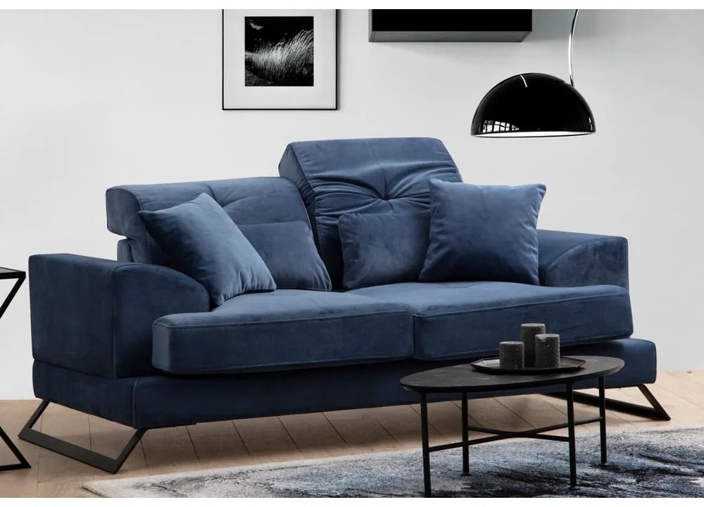 Niebieska sofa 185 cm Frido – Balcab Home