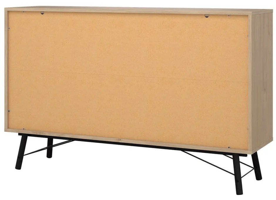 Niska komoda w dekorze dębu 153x95 cm Ry – Tvilum