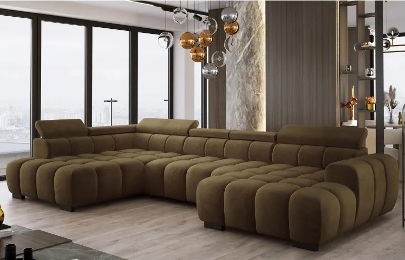 Narożnik BULL XL Lewostronny z elektryczną funkcją regulacji tkanina Salvador 10 WERSAL