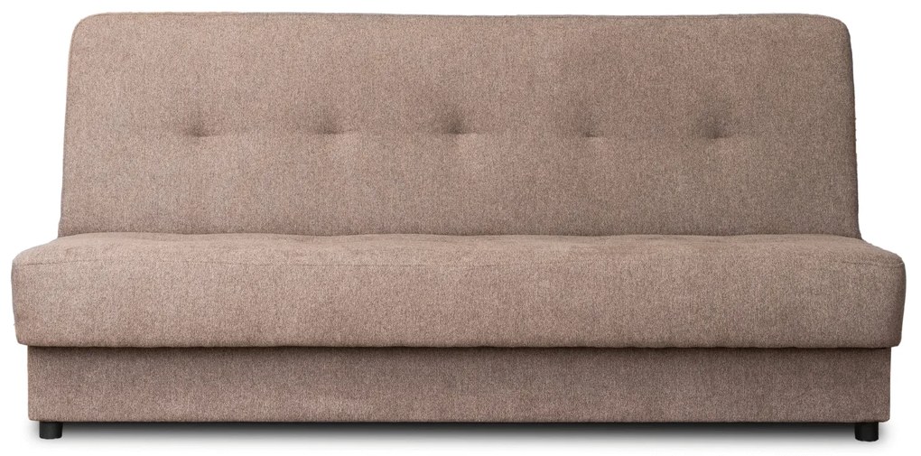 Sofa z Funkcją Spania ARUBA Wersalka Rozkładana Dwuosobowa Brązowa Nowoczesna do Salonu