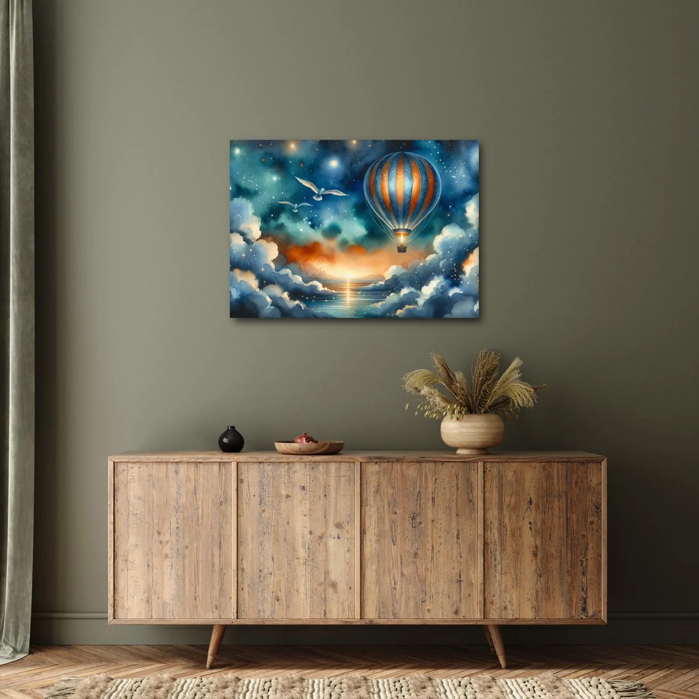 Obraz - Lot pod nocnym niebem (70x50 cm)