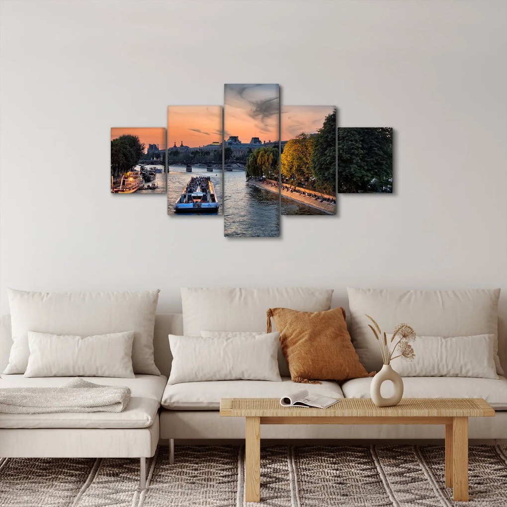 Obraz - statek na rejsie widokowym (125x70 cm)