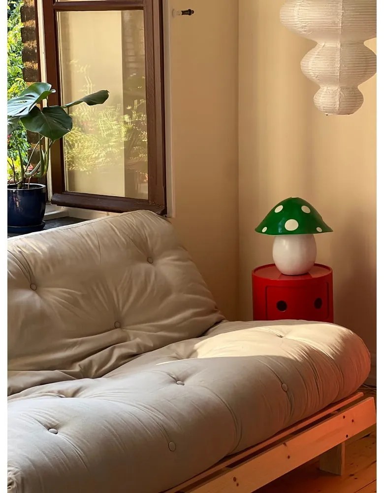 Szarobeżowa lniana rozkładana sofa 160 cm Roots Carob – Karup Design