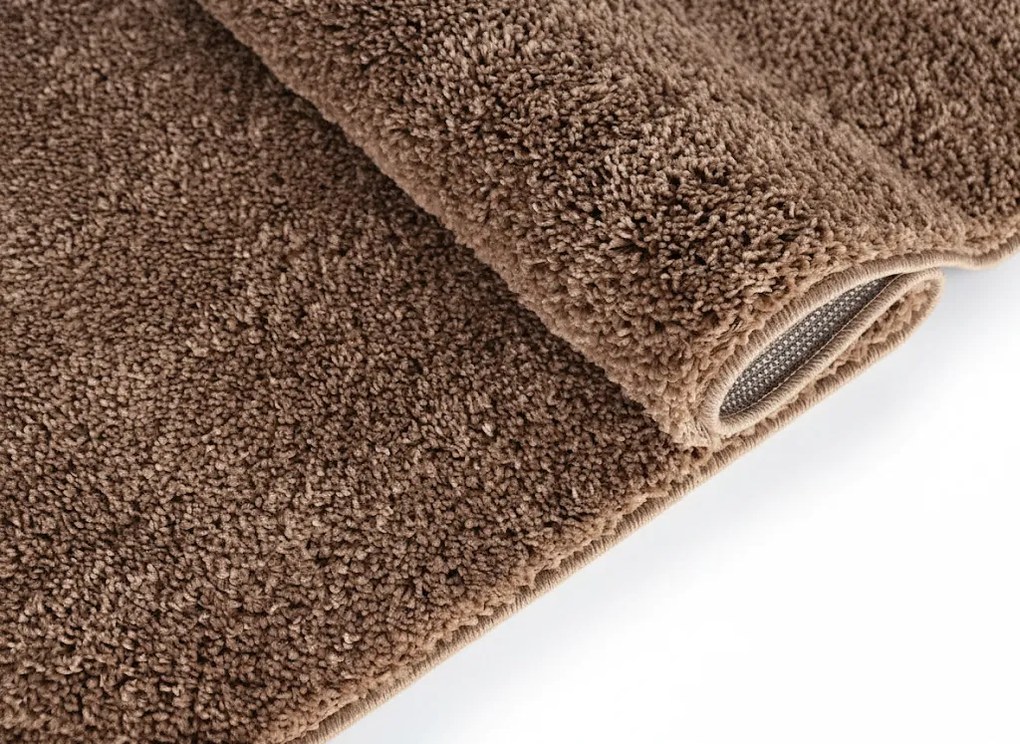 Dywan shaggy Best jednokolorowy cappuccino 80 cm x 250 cm