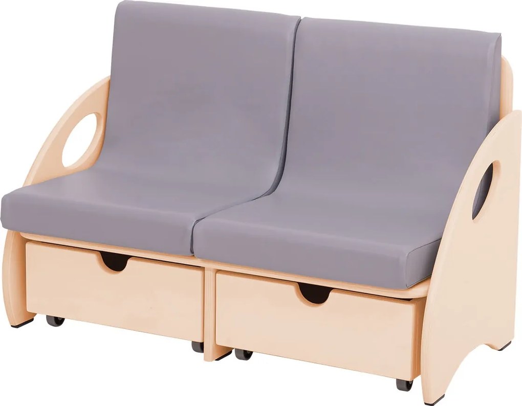 Sofa dziecięca do przedszkola z materacami Franek