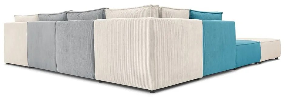 Sztruksowy narożnik (w kształcie litery U/strona zmienna) Nihad modular – Bobochic Paris