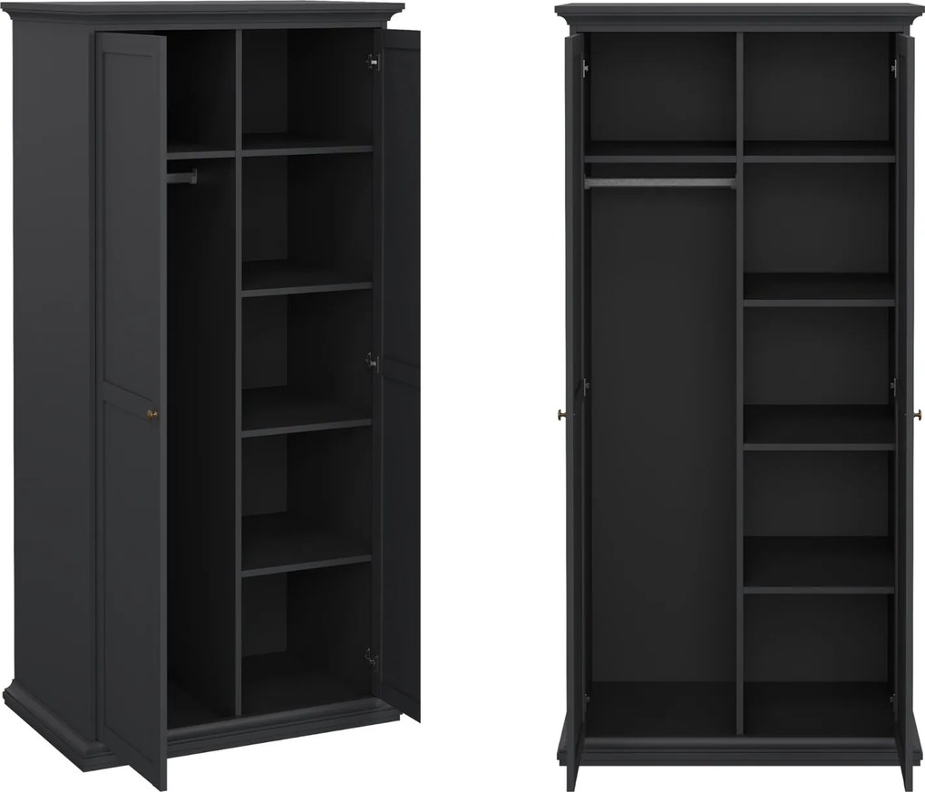 Dwudrzwiowa szafa Paris 2 kolor szary