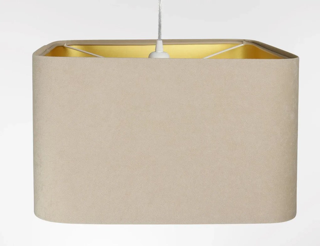 Lampa wisząca KWADRO SUE 40w30 beżowa/złota BPS KONCEPT
