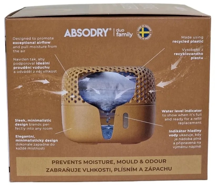 Everbrand Pochłaniacz wilgoci Absodry Duo Family Bag 3-series, do 30 m3, Chantarelle