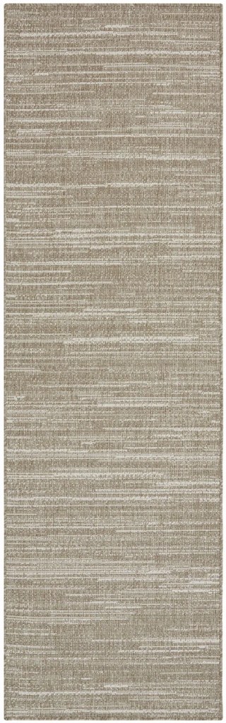 Dywan dwustronny zewnętrzny Gemini chodnikowy brązowo-kremowy 80 cm x 350 cm