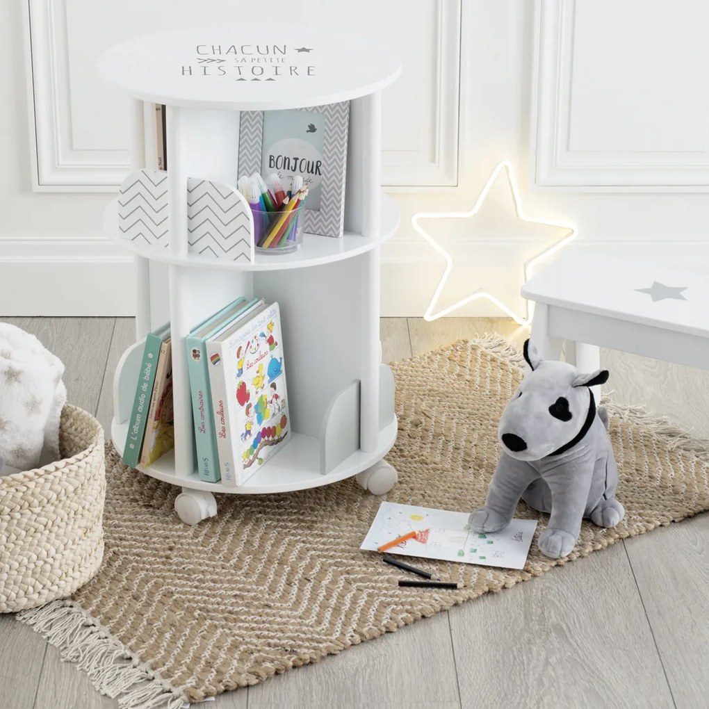 Regał na książki dla dzieci okrągły, Atmosphera for Kids