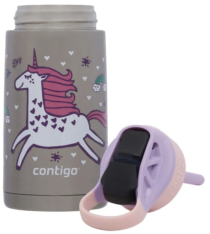 Contigo Dziecięca butelka termiczna Easy Clean 380 ml Strawberry Unicorn
