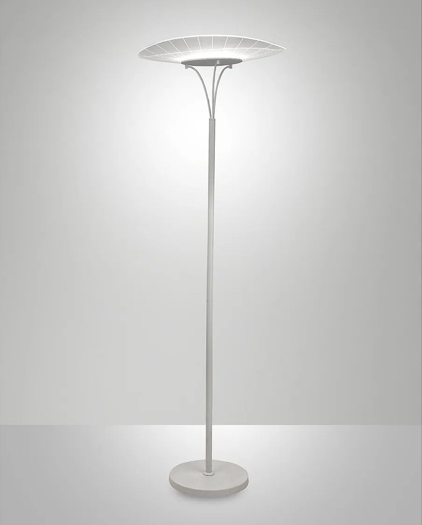 Lampa podłogowa Vela Zintegrowana dioda LED 24W 2180lm 3000K Biały Metal i konstrukcja metakrylanowa, nowoczesny i elegancki design, wysokość 175cm