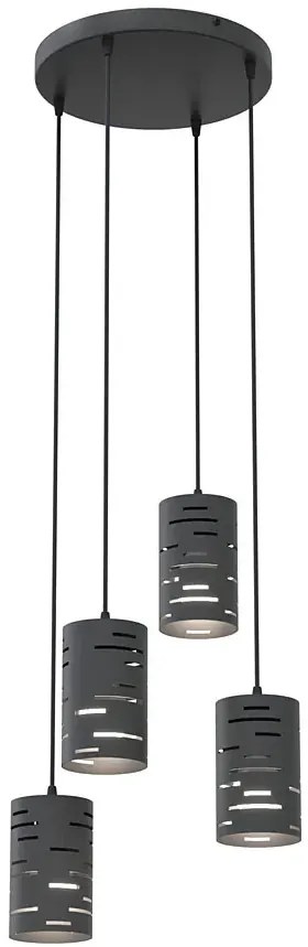 Czarna lampa wisząca w stylu loftowym - D148 H8-N91
