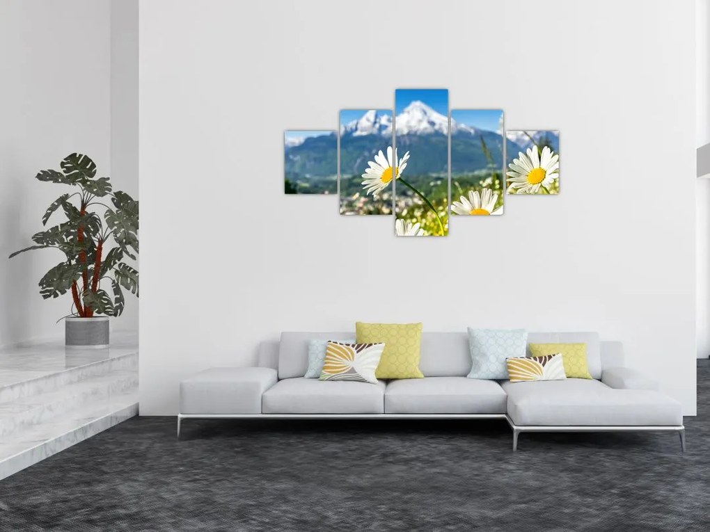 Obraz - Wiosna w Alpach (125x70 cm)