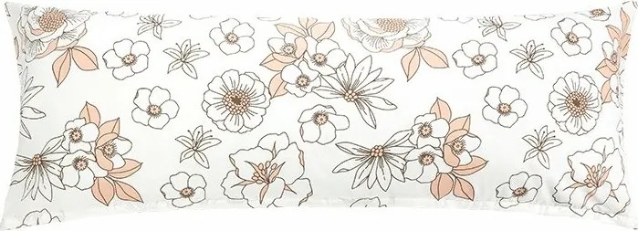 Bellatex Poszewka na poduszkę relaksacyjną Kwiat łososiowy, 55 x 180 cm, 55 x 180 cm