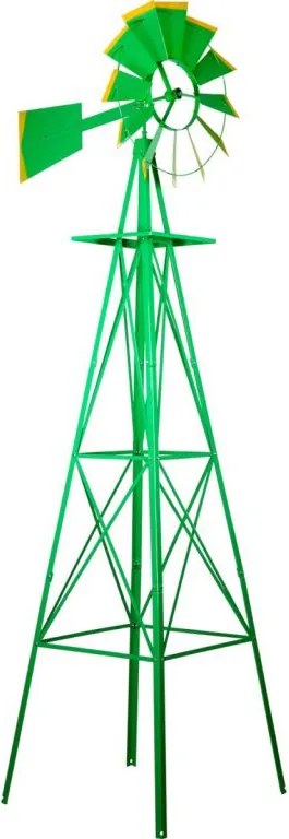 Wiatrak ogrodowy 245 cm zielony