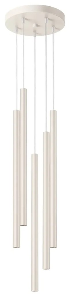 Lampa wisząca PASTELO 5P beżowa SOLLUX LIGHTING