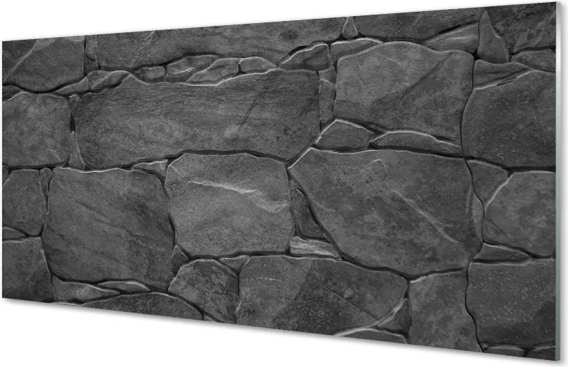 Szklany Panel Kamienny Mur Dekoracyjny