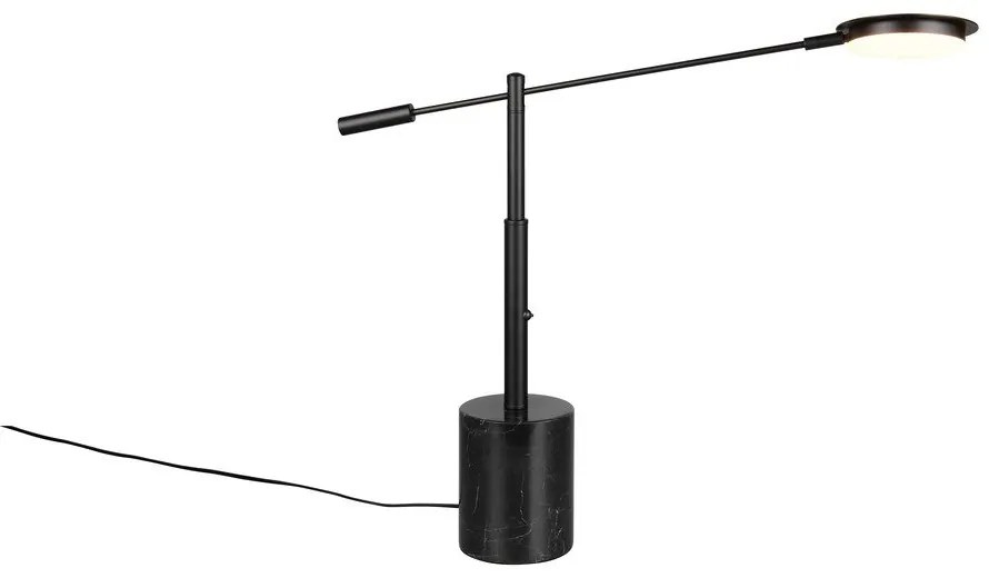 Czarna lampa stołowa LED (wysokość 65 cm) Fiore – Trio Select