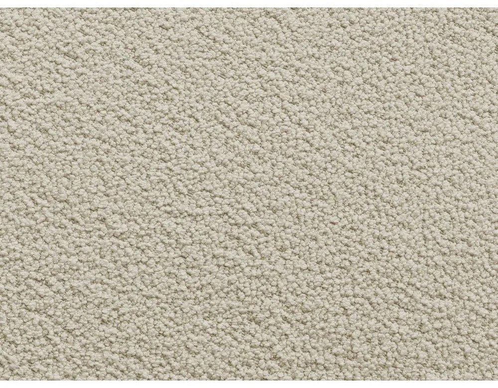 Beżowy podnóżek z materiału bouclé Leonore – Bobochic Paris