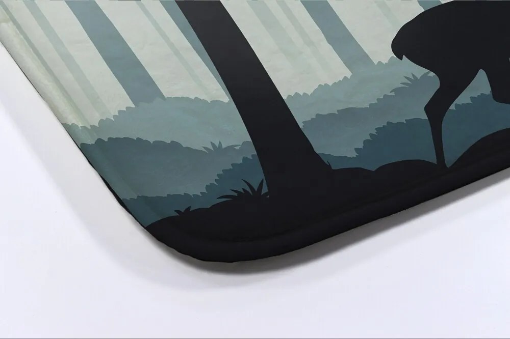 Dywanik łazienkowy antypoślizgowy Dywanik łazienkowy antypoślizgowy Leśny motyw