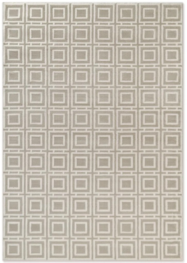 Dywan nowoczesny Perles Romby beżowo-kremowe 200 cm x 280 cm