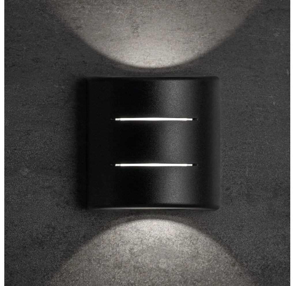 Kanlux 39185 - Zewnętrzny kinkiet LED REFAZI LED/6W/230V IP54 czarny