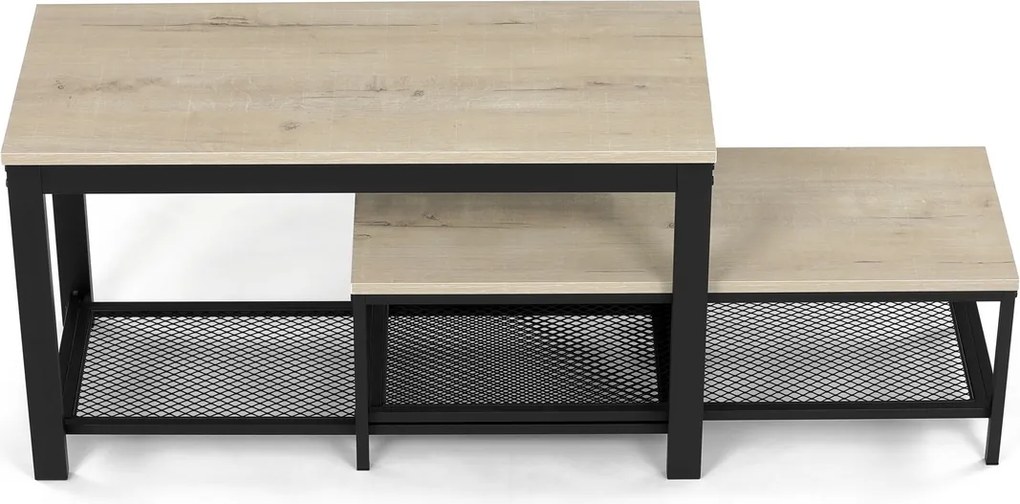 Półka na buty, zestaw 2 szt., dąb Sonoma