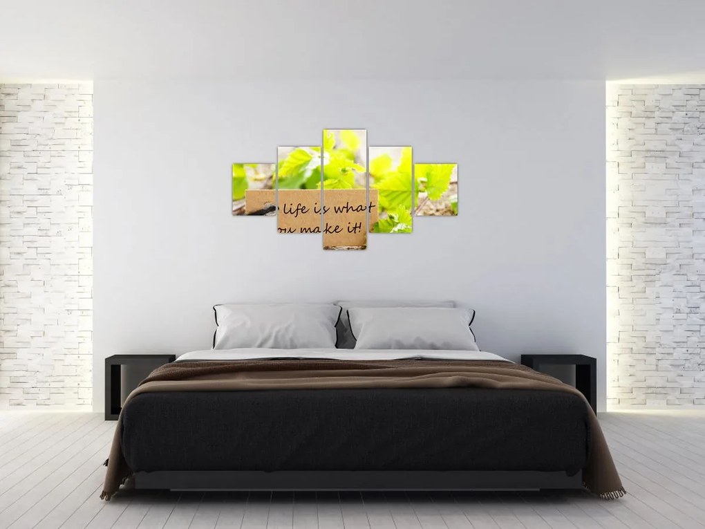 Obraz - Cytat (125x70 cm)
