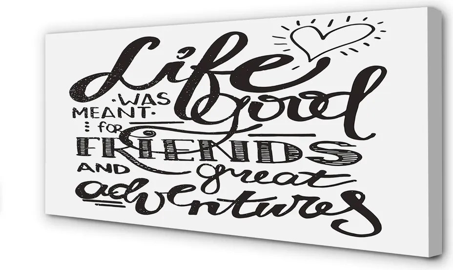 Obraz canvas na ścianę Brązowy Napis Motywacyjny