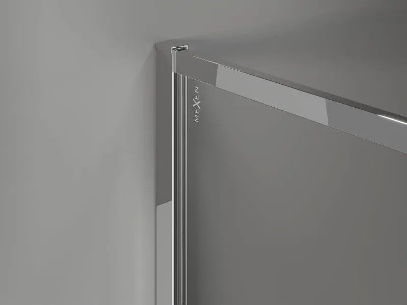 Mexen Kioto-F ścianka prysznicowa Walk-in z ramką 55 x 202 cm, transparent 8 mm, chrom - 800-055-104-01-00