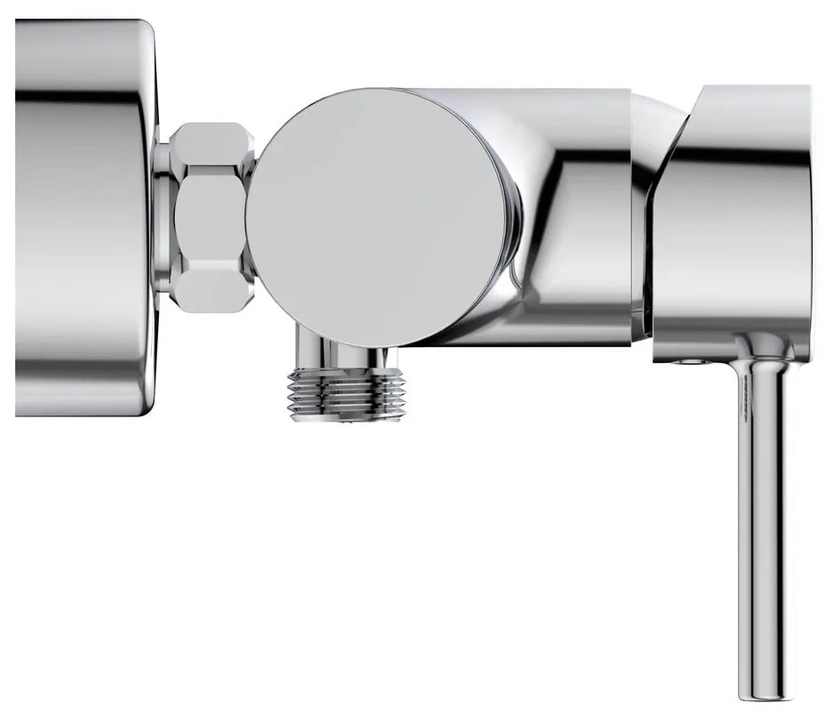 Prysznicowa bateria ścienna w kolorze srebra z połyskiem Ceraline – Ideal Standard