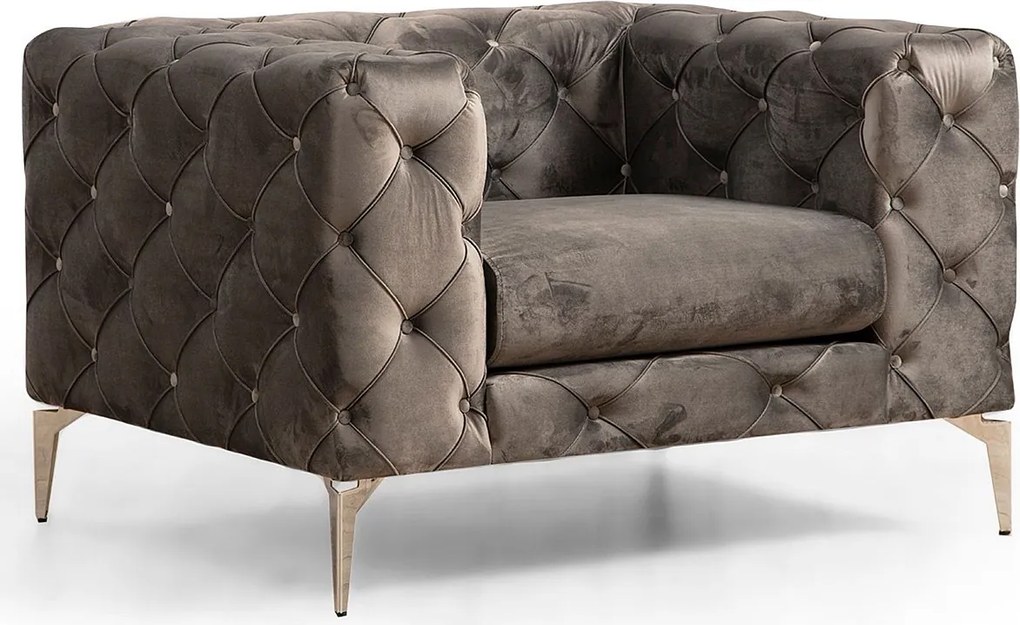 Nowoczesny fotel – 108 cm x 70 cm x 90 cm – Antracyt – Drewno bukowe i płyta wiórowa