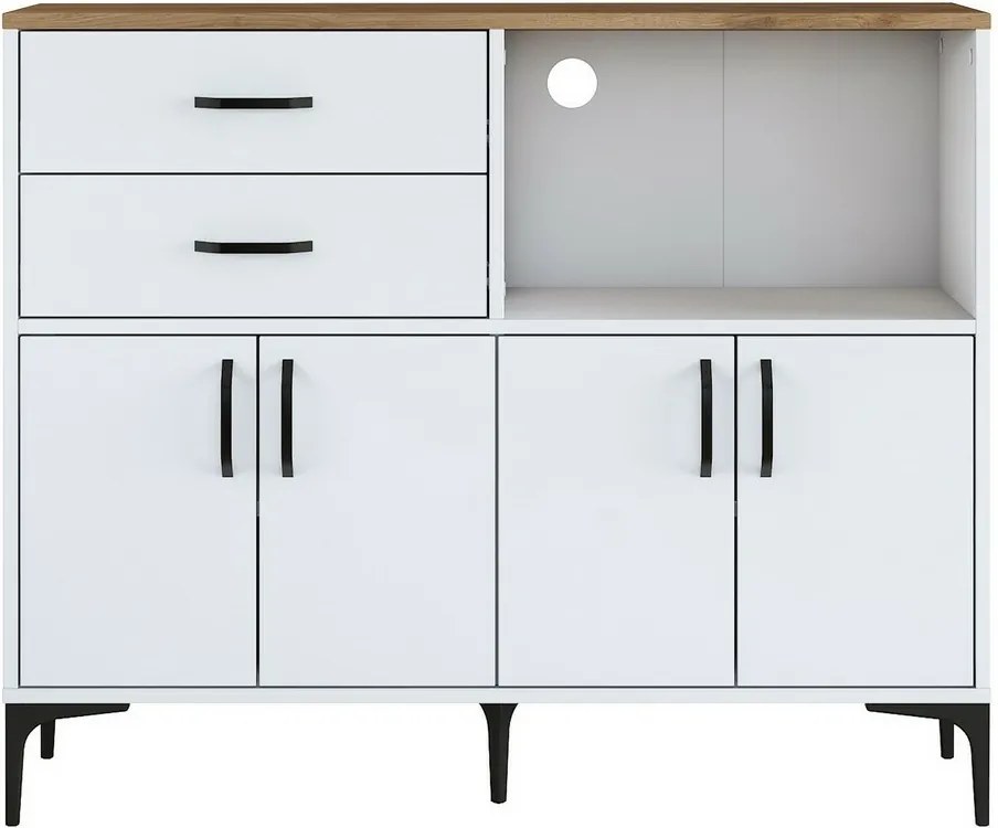 Szafa Jeby Walnut and White