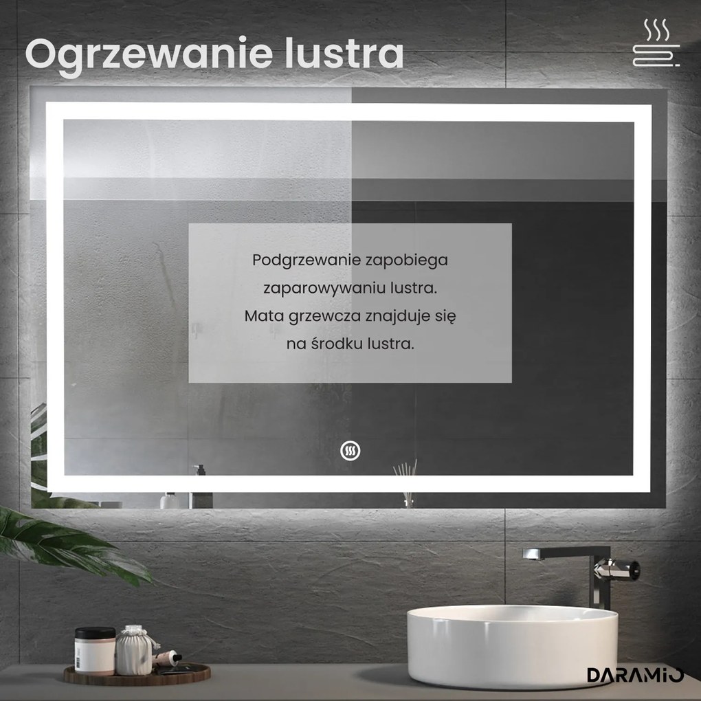 Lustro łazienkowe LED F2