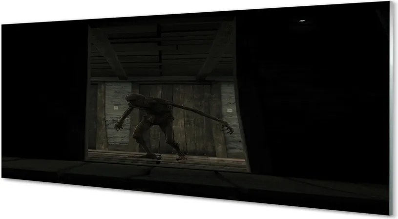 Panel szklany do Kuchni Zombie w Ciemnym Budynku