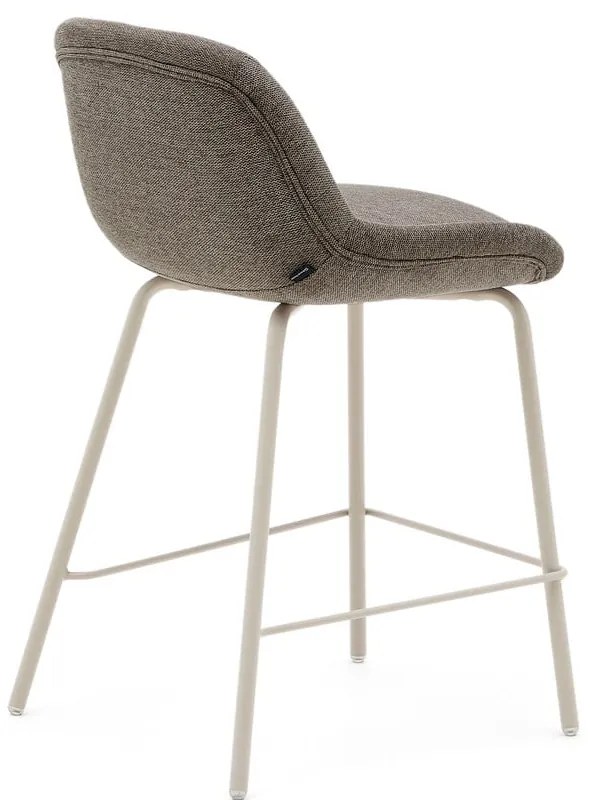 Szarobeżowy hoker (wysokość siedziska 65 cm) Aimin – Kave Home