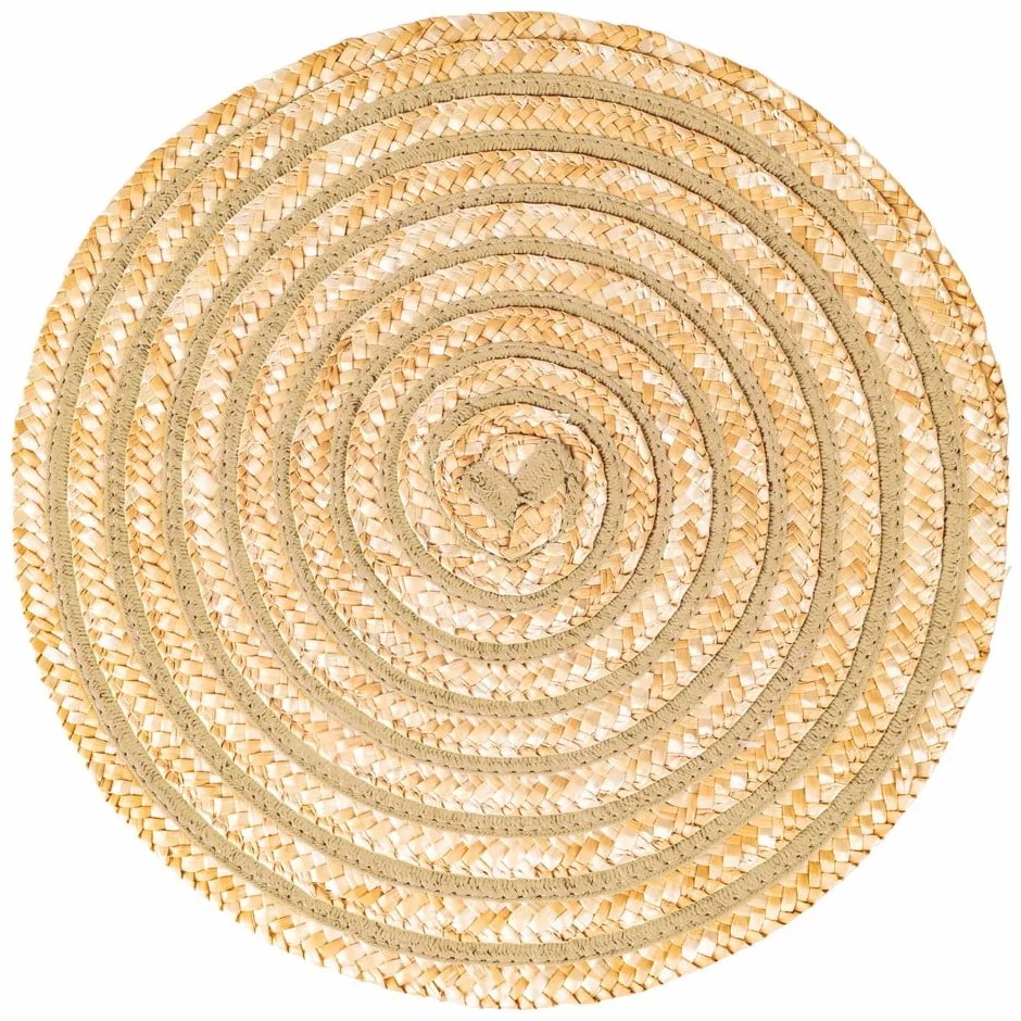 Maty stołowe z rafii zestaw 6 szt. ø 38 cm Spiral – Villa d'Este