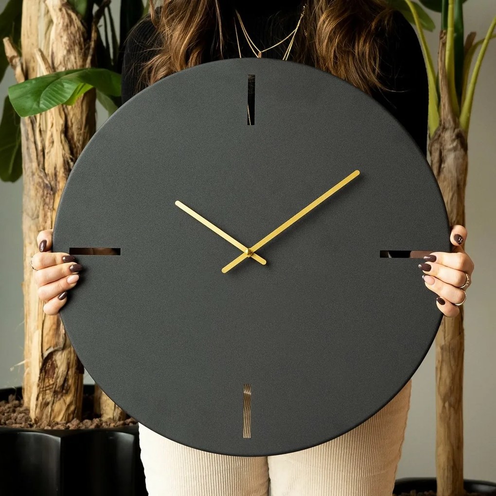 Zegar ścienny Timeless APS113, Black, 48 x 48 cm