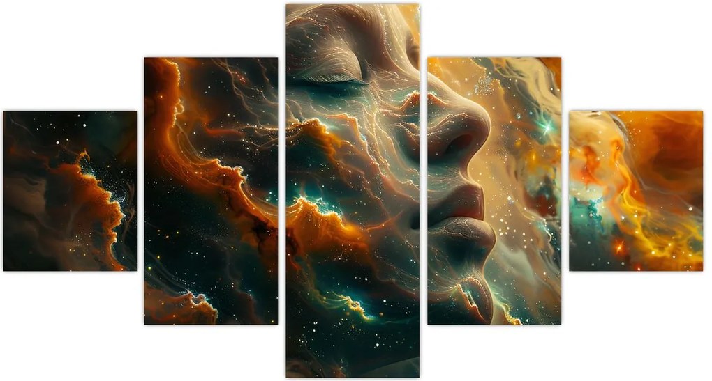 Obraz - Twarz w kosmosie (125x70 cm)