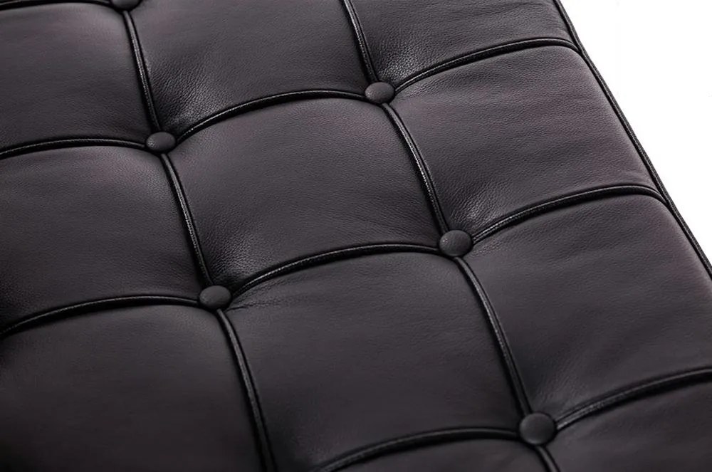 Designerska sofa tapicerowana skórą ekologiczną Barcelon